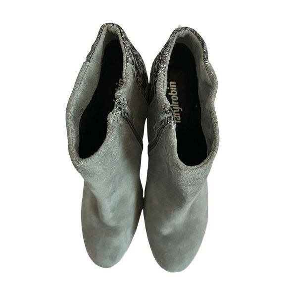 NEW Anthropologie Womens 9 Farylrobin Tiegan Suede Ankle Booties - Picture 13 of 16